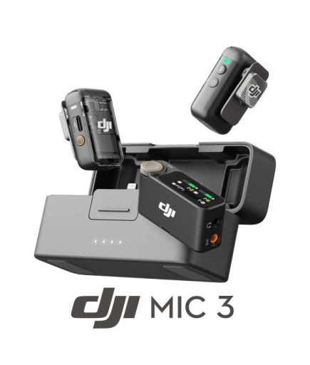 DJI Mic 3 Kablosuz Mikrofon Seti İthalatçı Garantili