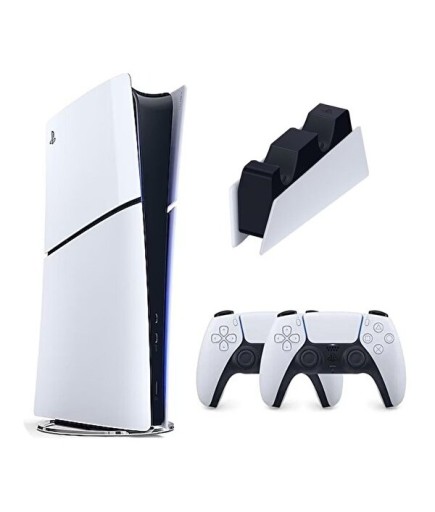 Sony Playstation 5 Slim Digital - 2. Dualsense Ps5 Kol - Şarj İstasyonlu Oyun Konsolu