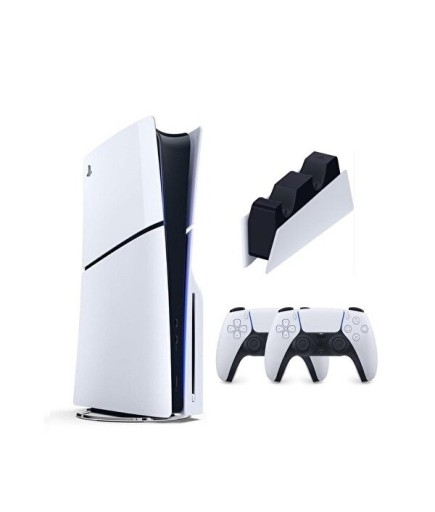 Sony Playstation 5 Slim CD Edition - 2. Dualsense Ps5 Kol - Şarj İstasyonu 